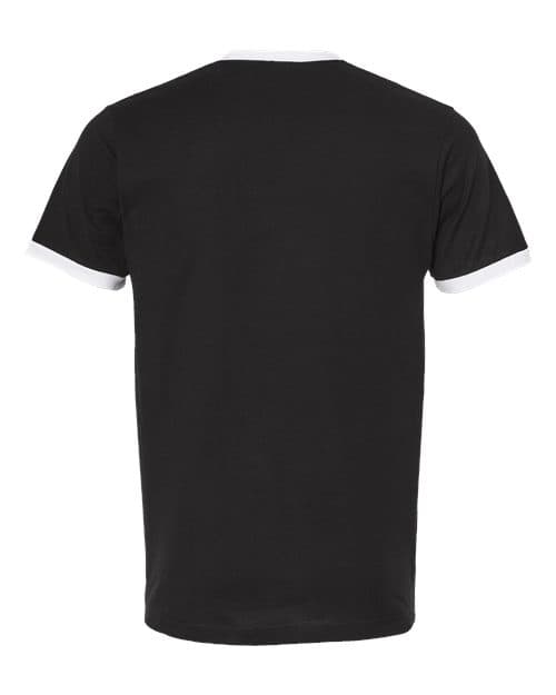 Tultex Unisex Fine Jersey Ringer T-Shirt thumbnail 4