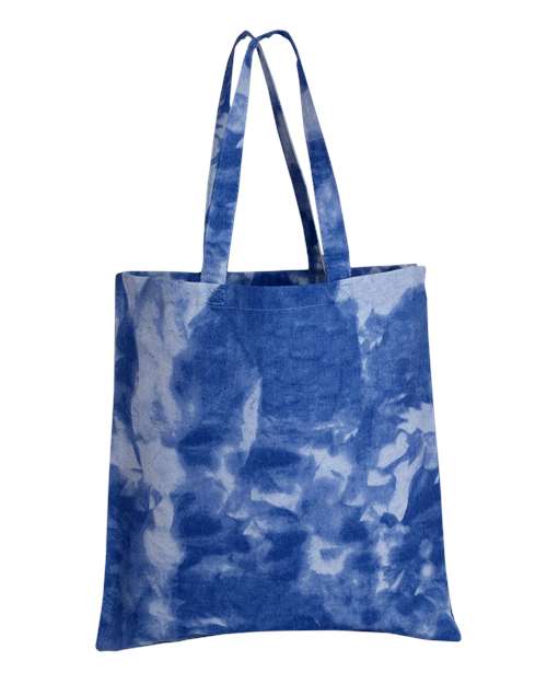 Q-Tees Tie-Dyed Canvas Tote Bag thumbnail 2