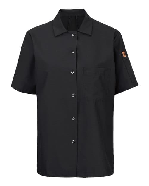 Chef Designs Women's Mimix™ Short Sleeve Cook Shirt with OilBlok thumbnail 2