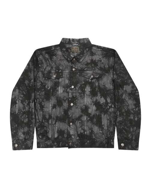 Colortone Unisex Tie-Dyed Denim Jacket thumbnail 2