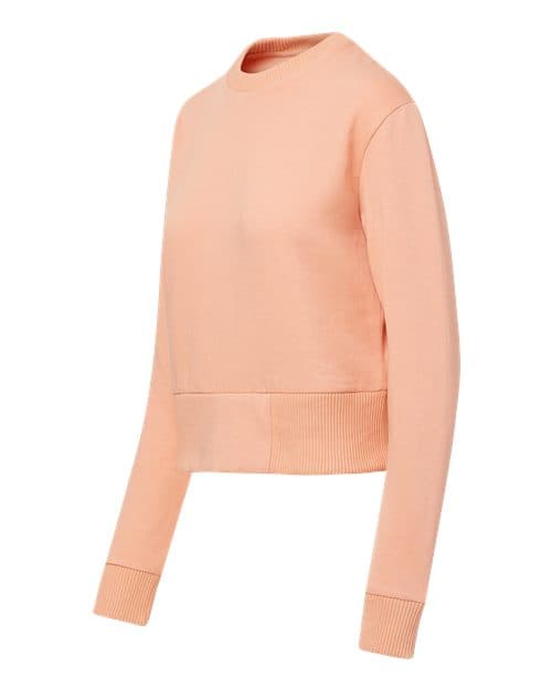 MV Sport Women's Romi Cloud Fleece Crop Crewneck Sweatshirt thumbnail 4