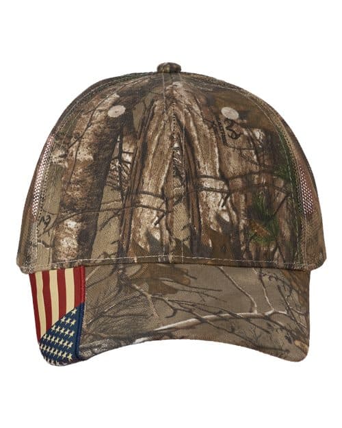 Kati Camo Woven USA Flag Mesh Cap thumbnail 2