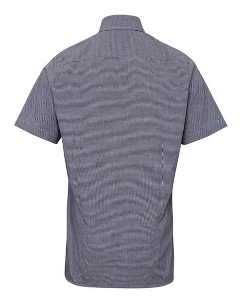 Artisan Collection by Reprime Men's Microcheck Gingham Cotton Shirt (RP221) thumbnail 4