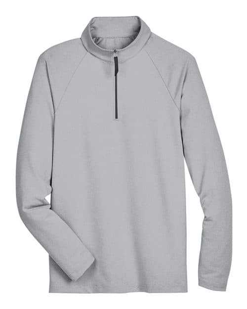 Devon & Jones Men's CrownLux Performance® Clubhouse Micro-Stripe Quarter-Zip Pullover thumbnail 3