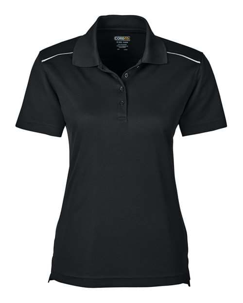 CORE365 Women's Radiant Performance Piqué Polo with Reflective Piping thumbnail 3