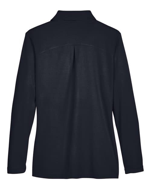 Devon & Jones Women's CrownLux Performance® Plaited Long Sleeve Polo thumbnail 4