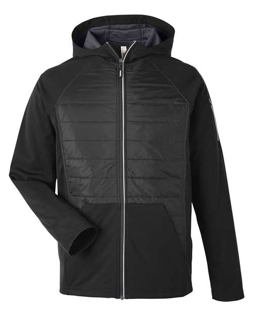 CORE365 Unisex Techno Lite Hybrid Hooded Jacket thumbnail 3