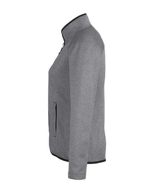 CORE365 Women's Venture Heathered Stripe Full-Zip Jacket thumbnail 6
