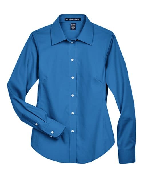 Devon & Jones Women's Crown Collection® Oxford Woven Dress Shirt thumbnail 3