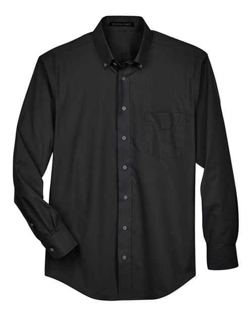 Devon & Jones Men's Tall Crown Collection® Broadcloth Woven Dress Shirt thumbnail 3