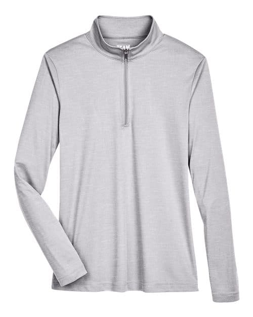 Team 365 Women's Zone Sonic Heather Performance Quarter-Zip Pullover thumbnail 3