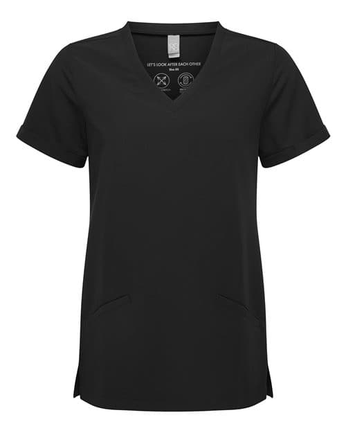 Onna Women's Invincible V-Neck Stretch Scrub Top thumbnail 3