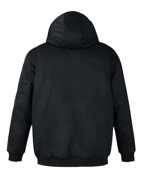 Harriton Unisex Tall ClimaBloc® Heavyweight Hooded Full-Zip Jacket thumbnail 4
