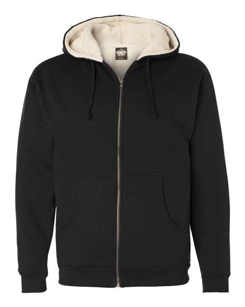 Independent Trading Co. Men's Sherpa-Lined Full-Zip Hooded Sweatshirt thumbnail 3