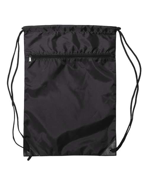 Liberty Bags Zippered Drawstring Backpack thumbnail 2