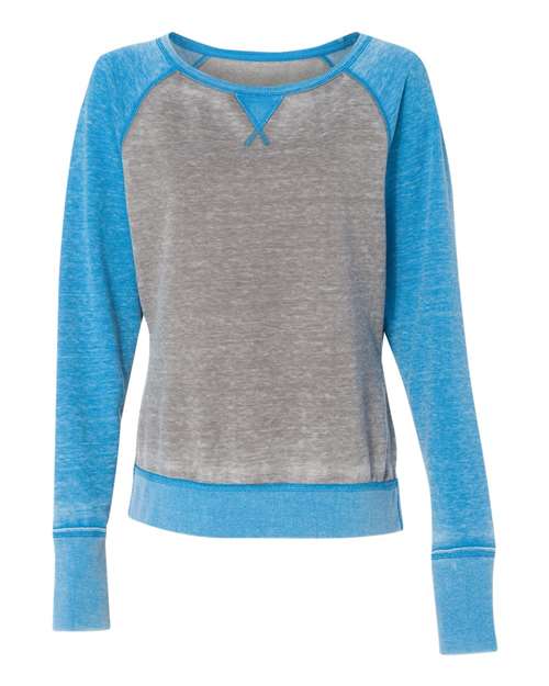 J. America Women’s Zen Fleece Raglan Sweatshirt thumbnail 2