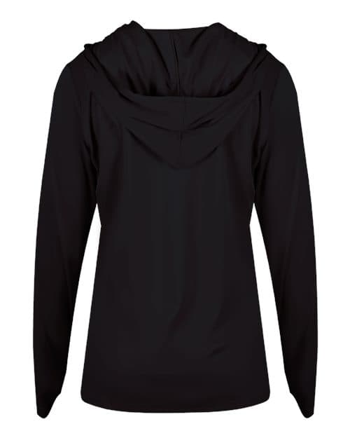 Badger Women's B-Core Long Sleeve Hooded T-Shirt thumbnail 3