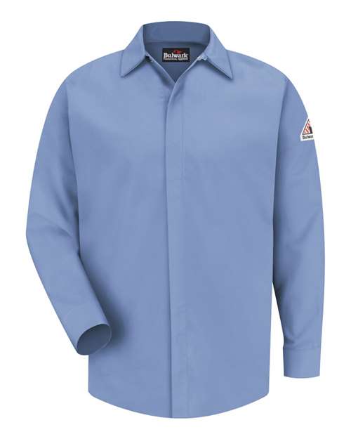 Bulwark Men's Tall Concealed-Gripper Pocketless Work Shirt thumbnail 2