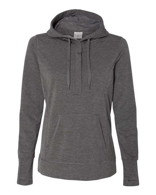 J. America Women’s Omega Stretch Snap-Placket Hooded Sweatshirt thumbnail 2