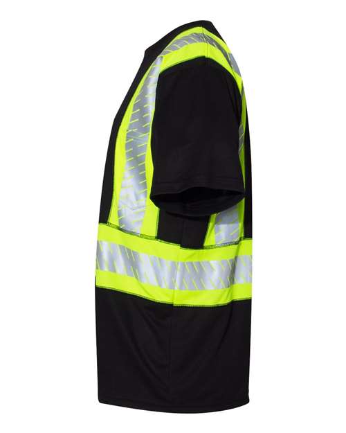 Kishigo Unisex EV Series® Enhanced Visibility Contrast Pocket T-Shirt thumbnail 4