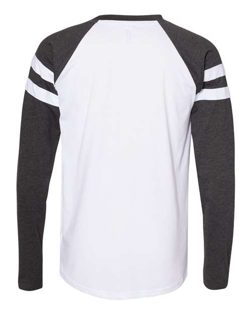 LAT Unisex Fine Jersey Mash Up Long Sleeve Tee thumbnail 4