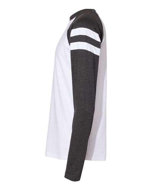 LAT Unisex Fine Jersey Mash Up Long Sleeve Tee thumbnail 6