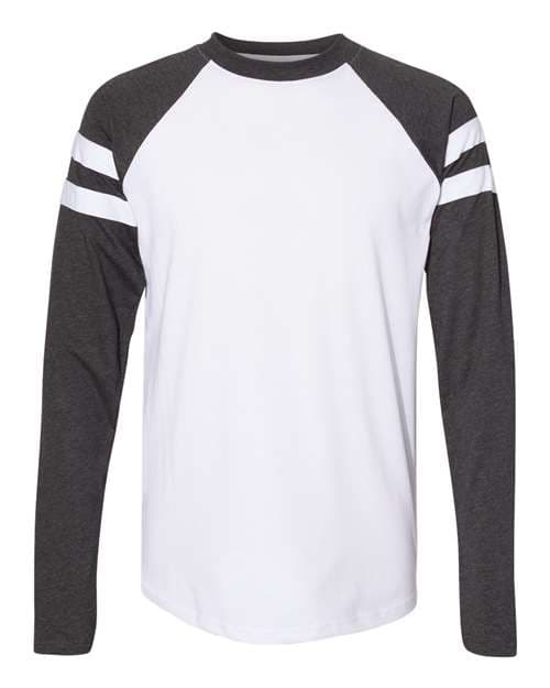LAT Unisex Fine Jersey Mash Up Long Sleeve Tee thumbnail 3