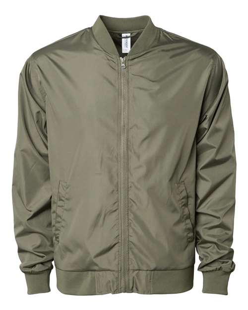 Independent Trading Co. Unisex Lightweight Bomber Jacket thumbnail 3