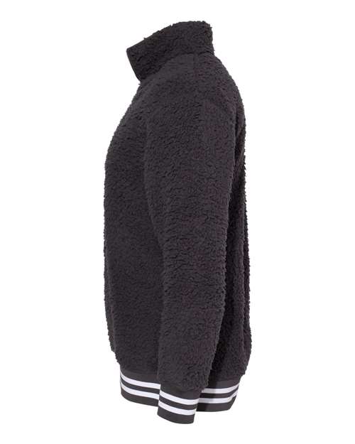 Boxercraft Unisex Varsity Sherpa Quarter-Zip Pullover thumbnail 4