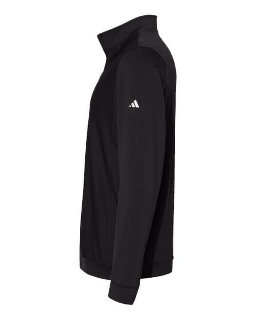Adidas Men's Textured Quarter-Zip Pullover thumbnail 6