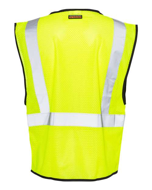 Kishigo Unisex Zippered Mesh Economy Class 2 Vest thumbnail 3
