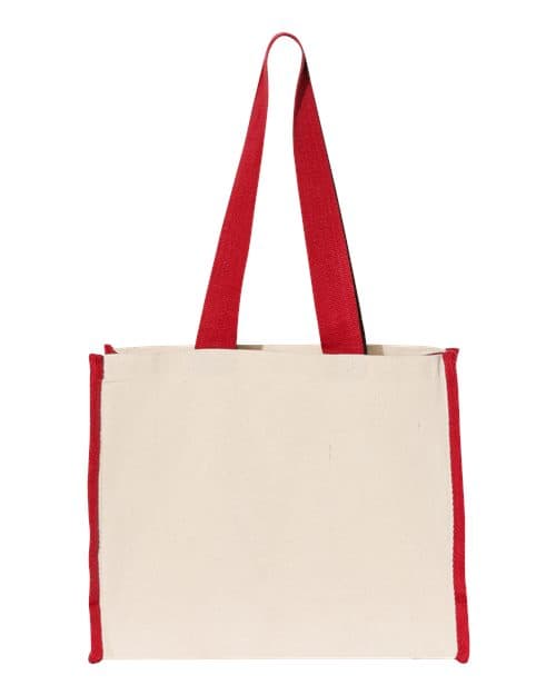 Q-Tees 14L Tote with Contrast-Color Handles thumbnail 3