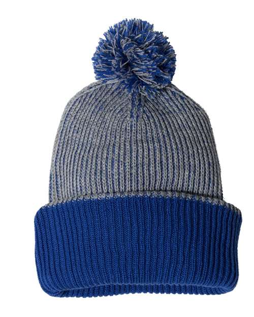 Sportsman 12" Speckled Pom-Pom Cuffed Beanie thumbnail 2