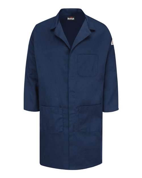Bulwark Men's Concealed Snap Front Lab Coat - EXCEL FR® ComforTouch® - 6 oz. thumbnail 2
