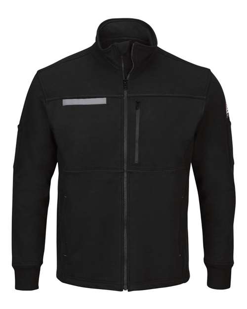 Bulwark Men's Tall Zip Front Fleece Jacket-Cotton /Spandex Blend thumbnail 2