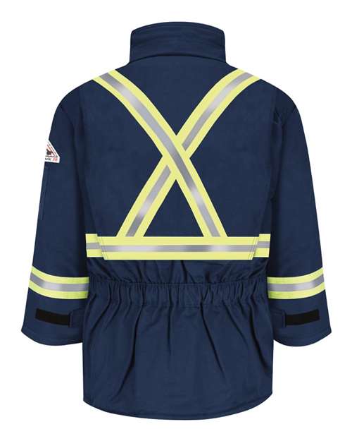 Bulwark Men's Deluxe Parka With Reflective Trim - EXCEL FR® ComforTouch thumbnail 3