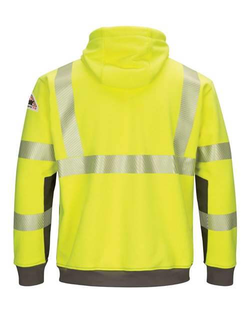 Bulwark Men's Tall Hi-Visibility Color-Blocked Hooded Sweatshirt thumbnail 3