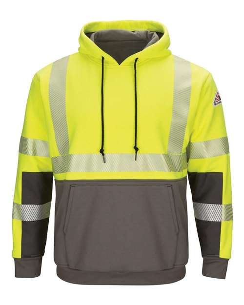 Bulwark Men's Tall Hi-Visibility Color-Blocked Hooded Sweatshirt thumbnail 2