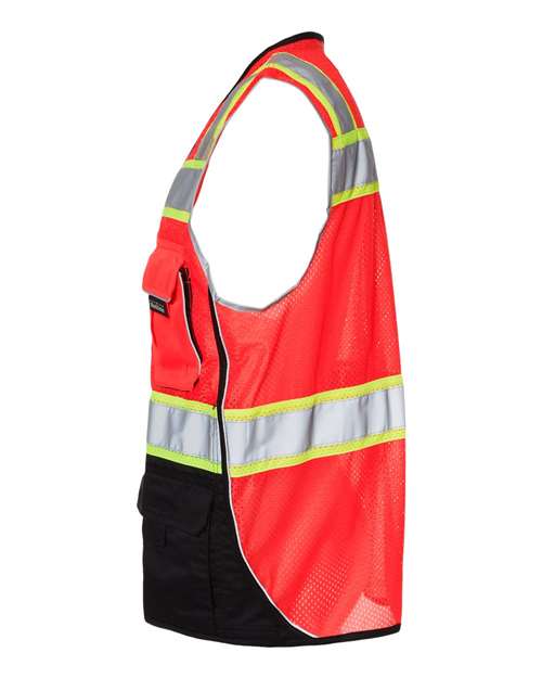 Kishigo Unisex Premium Black Series® Black Bottom Class 2 Vest thumbnail 4
