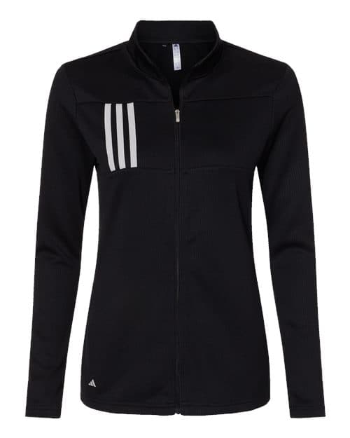Adidas Women's 3-Stripes Double Knit Full-Zip Jacket thumbnail 3
