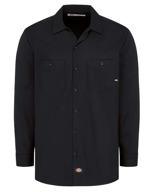 Dickies Men's Tall Industrial Cotton Long Sleeve Work Shirt thumbnail 2