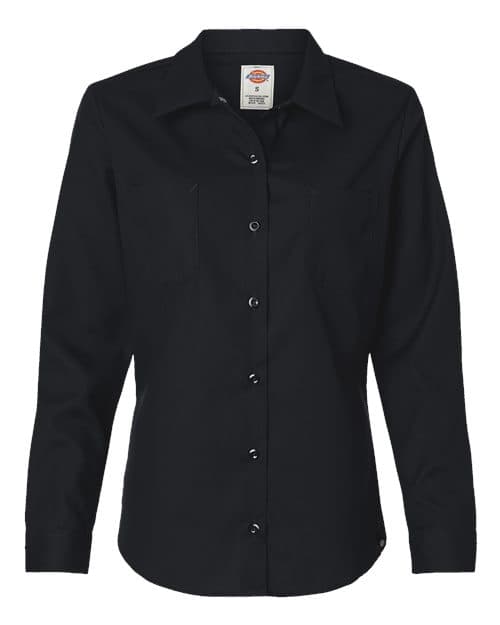 Dickies Women's Long Sleeve Industrial Work Shirt thumbnail 3