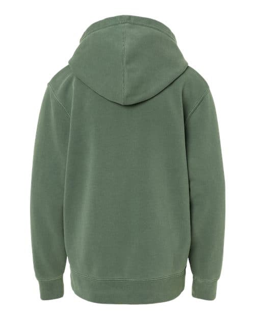 Independent Trading Co. Youth Midweight Pigment-Dyed Hooded Sweatshirt thumbnail 4