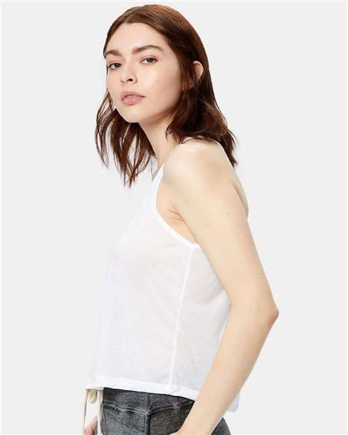 US Blanks Women's Sheer Cropped Racer Tank Top thumbnail 4