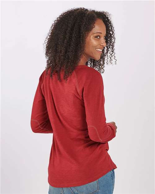 Boxercraft Women's Solid Preppy Patch Long Sleeve T-Shirt thumbnail 5