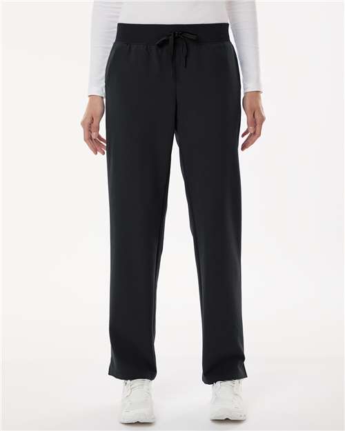 Jaanuu Women's Petite Sizes Xenos Essential Knit-Waist Scrub Pants thumbnail 2