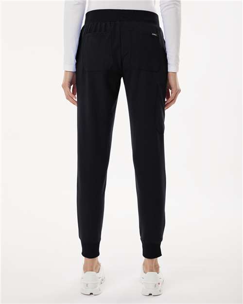 Jaanuu Women's Petite Sizes Silex Knit-Waist Scrub Joggers thumbnail 5