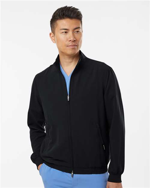 Jaanuu Men's Wolfe Everyday Full-Zip 6-Pocket Scrub Jacket thumbnail 2