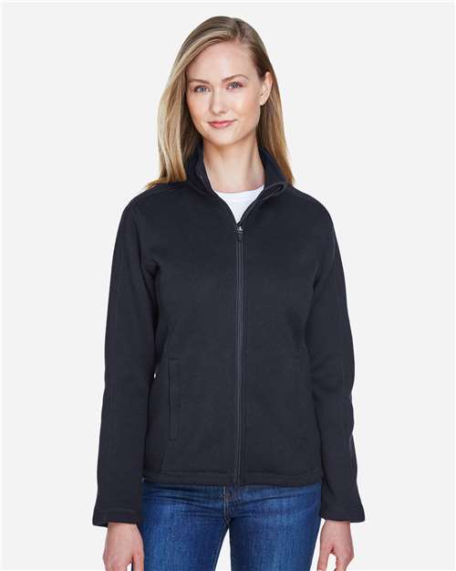 Devon & Jones Women's Bristol Full-Zip Sweater Fleece Jacket thumbnail 2