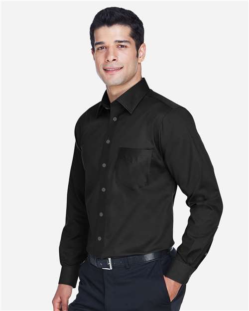 Devon & Jones Men's Crown Collection® Solid Stretch Twill Woven Dress Shirt thumbnail 6